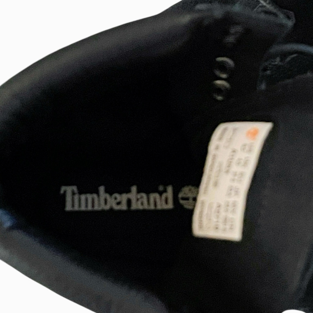 Timberland Womens Size 6.5 Carnaby Cool Lace Up Boots Block Heel Black Suede - Picture 9 of 15